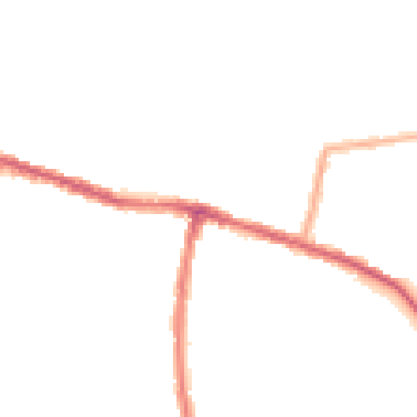 Night-time road noise heatmap for SE18 1JX