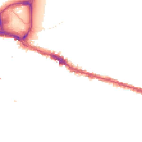 Night-time road noise heatmap for SE18 1SJ