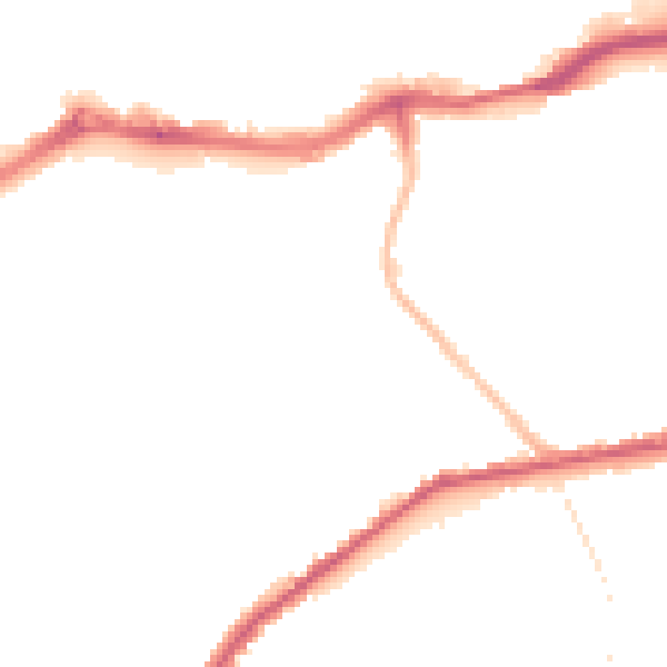 Night-time road noise heatmap for SE18 5EA