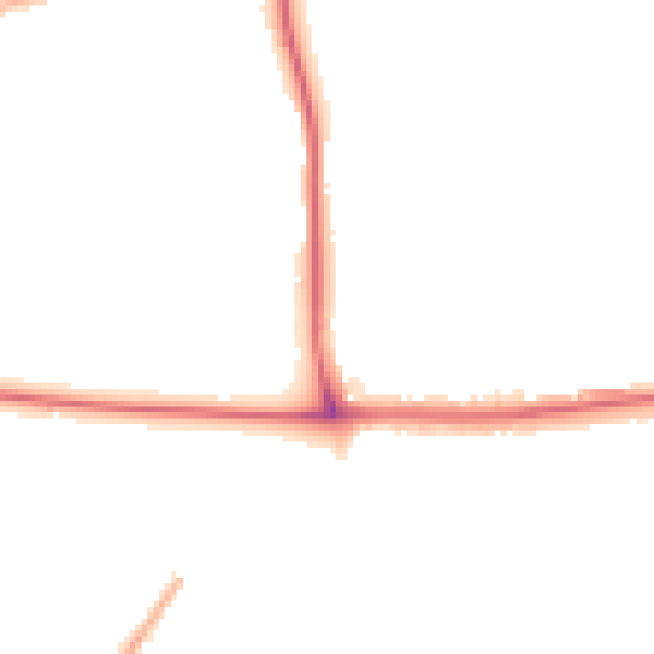Night-time road noise heatmap for SE2 0AG