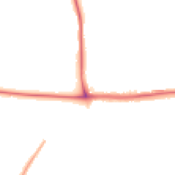 Night-time road noise heatmap for SE2 0AH