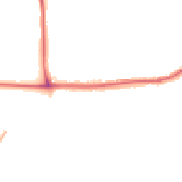 Night-time road noise heatmap for SE2 0AR
