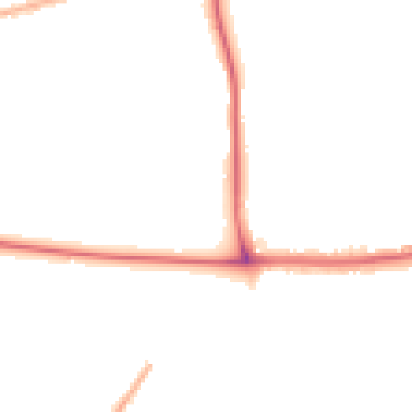 Night-time road noise heatmap for SE2 0AT