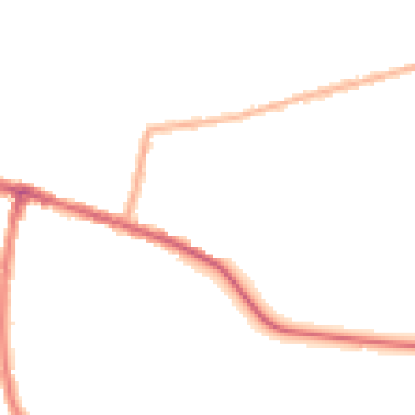 Night-time road noise heatmap for SE2 0BD