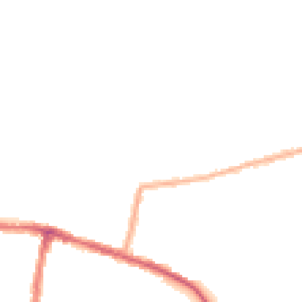 Night-time road noise heatmap for SE2 0EP