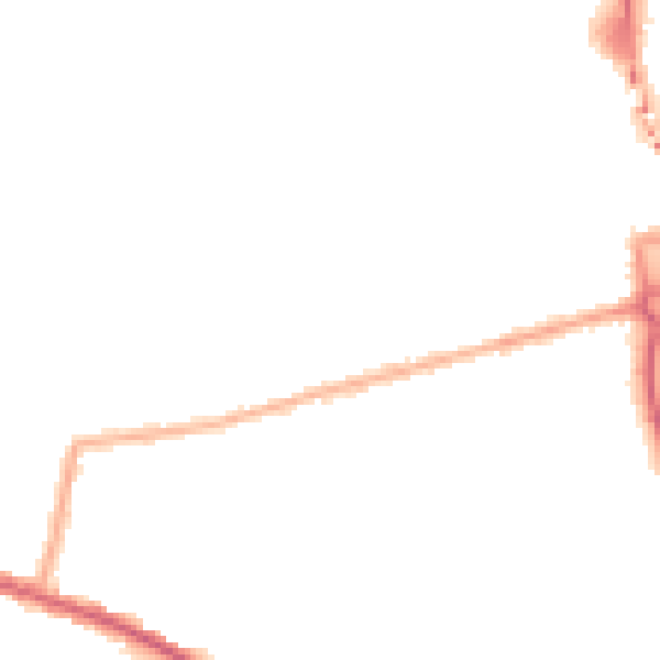 Night-time road noise heatmap for SE2 0NH