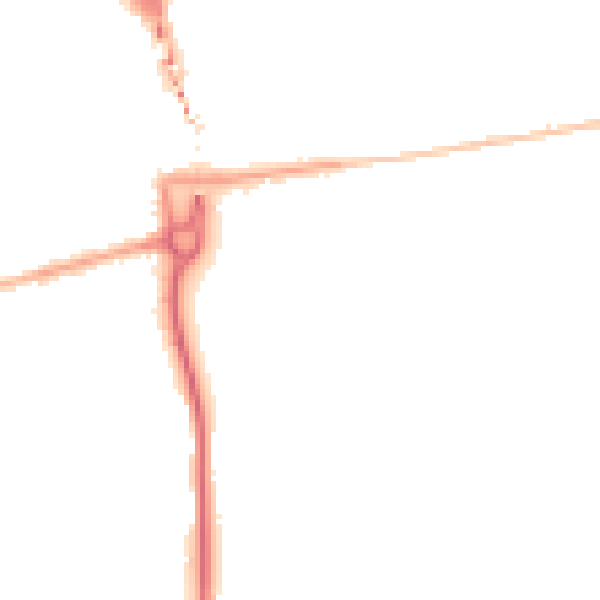 Night-time road noise heatmap for SE2 0QQ