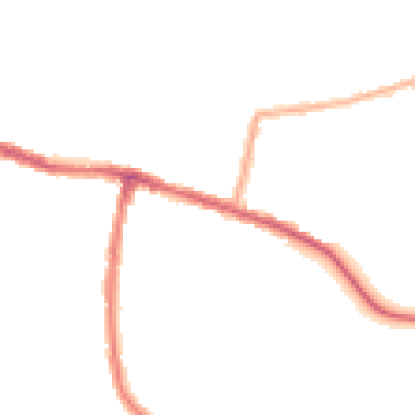 Night-time road noise heatmap for SE2 0RA