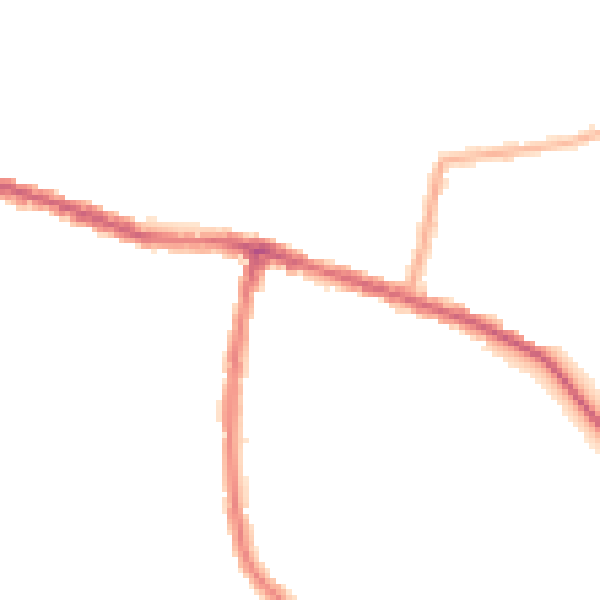 Night-time road noise heatmap for SE2 0RE