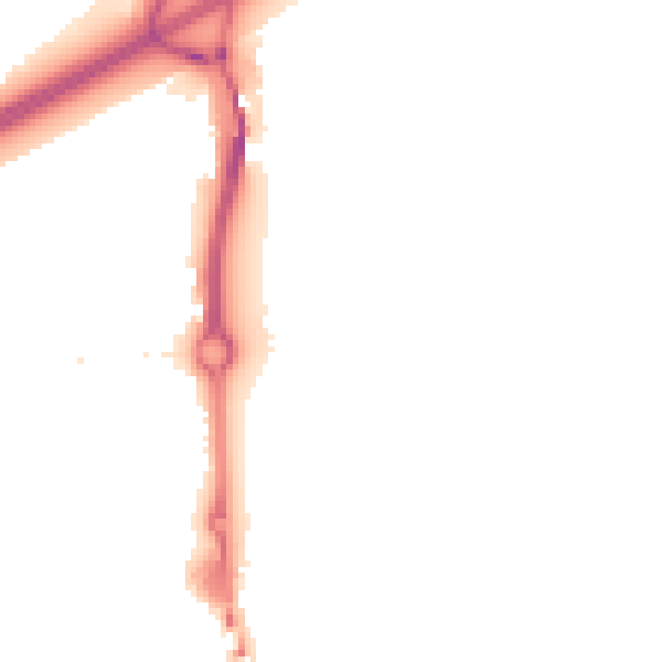 Night-time road noise heatmap for SE2 9DS