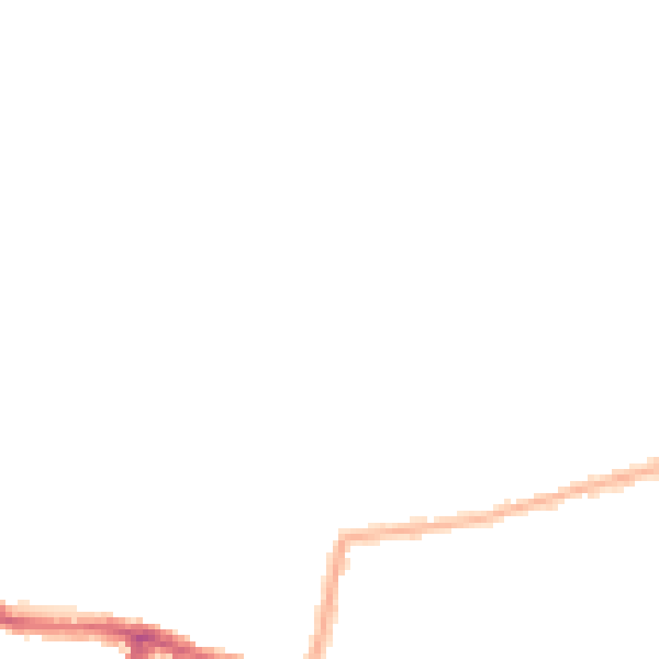 Night-time road noise heatmap for SE2 9EH