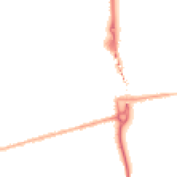 Night-time road noise heatmap for SE2 9EY