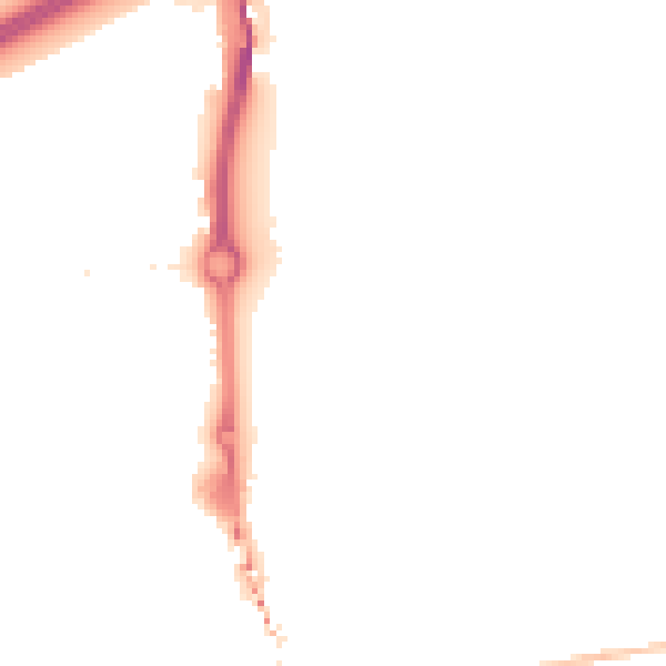 Night-time road noise heatmap for SE2 9TB