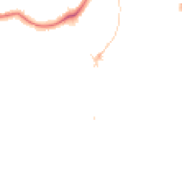 Night-time road noise heatmap for SE21 7JZ