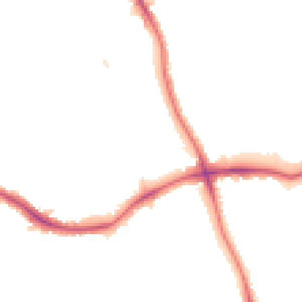 Night-time road noise heatmap for SE21 8LL