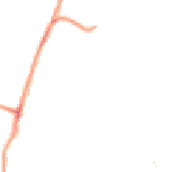 Night-time road noise heatmap for SE4 1AL