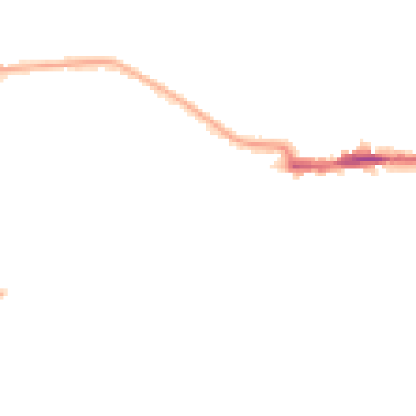 Night-time road noise heatmap for SE4 1JT