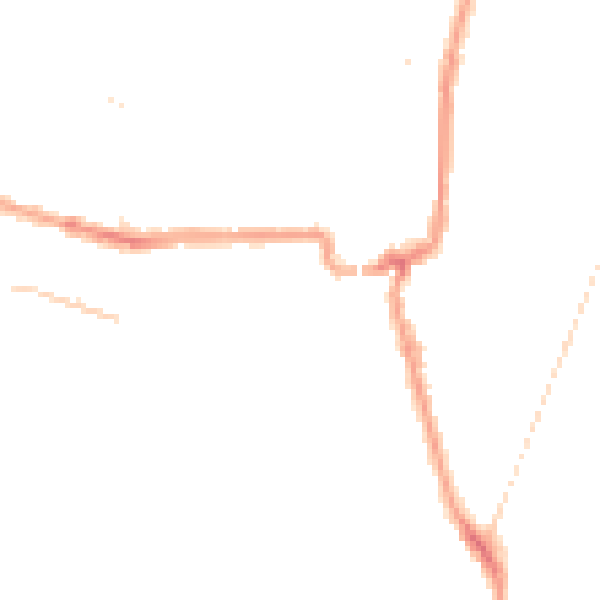 Night-time road noise heatmap for SE4 2DX