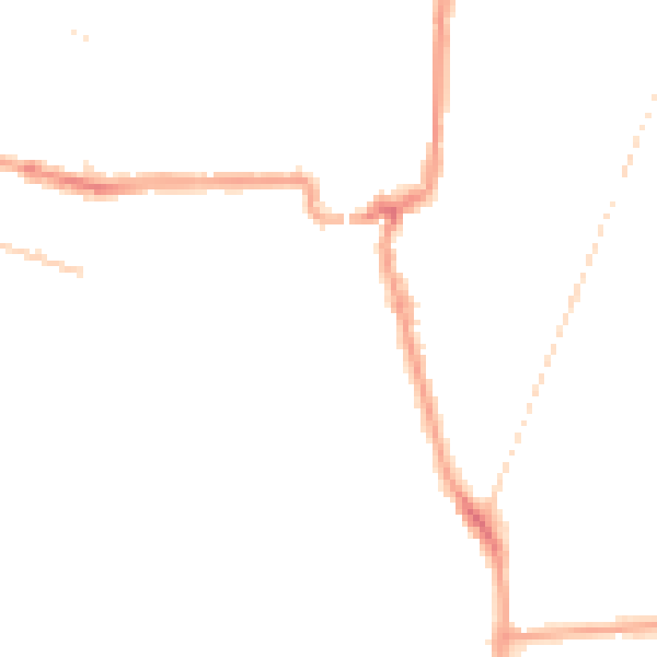 Night-time road noise heatmap for SE4 2FQ