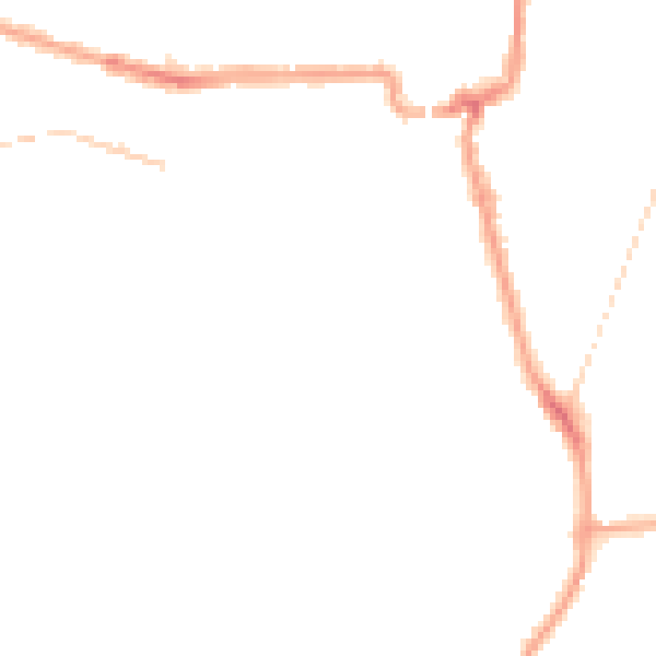 Night-time road noise heatmap for SE4 2HB