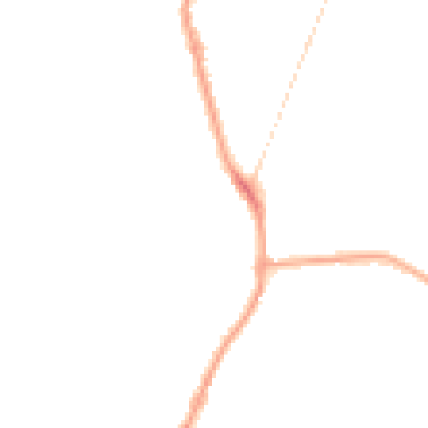 Night-time road noise heatmap for SE4 2SD