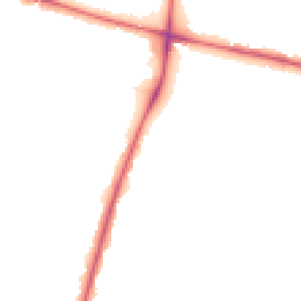 Night-time road noise heatmap for SE9 1AE