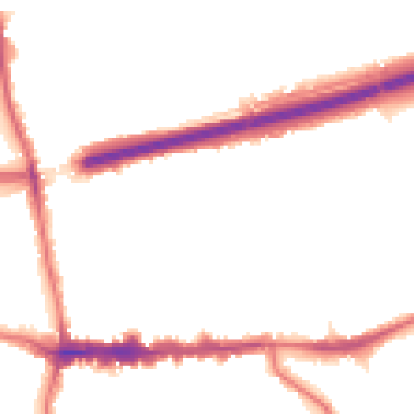 Night-time road noise heatmap for SE9 1HH