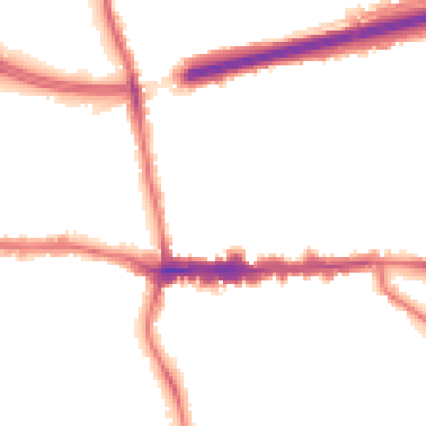 Night-time road noise heatmap for SE9 1HN
