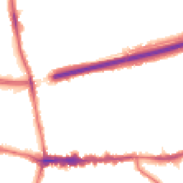 Night-time road noise heatmap for SE9 1HQ