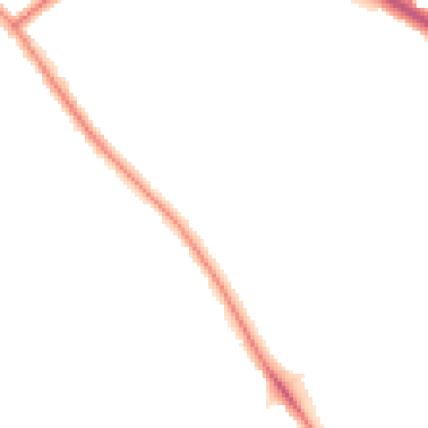 Night-time road noise heatmap for SE9 3DY