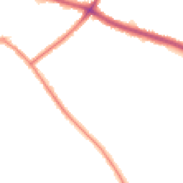 Night-time road noise heatmap for SE9 3NG