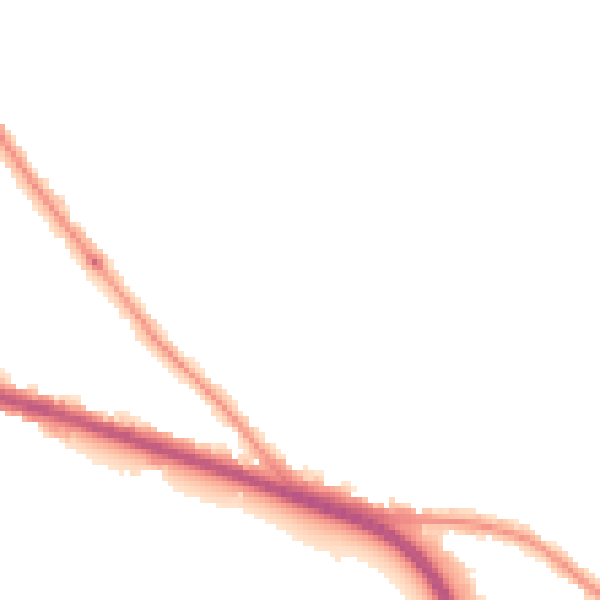 Night-time road noise heatmap for SE9 3RG