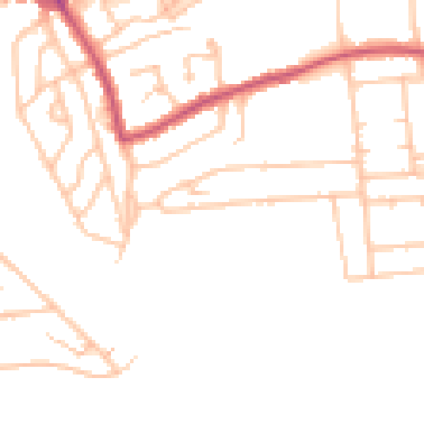 Daytime road noise heatmap for SE9 4BT