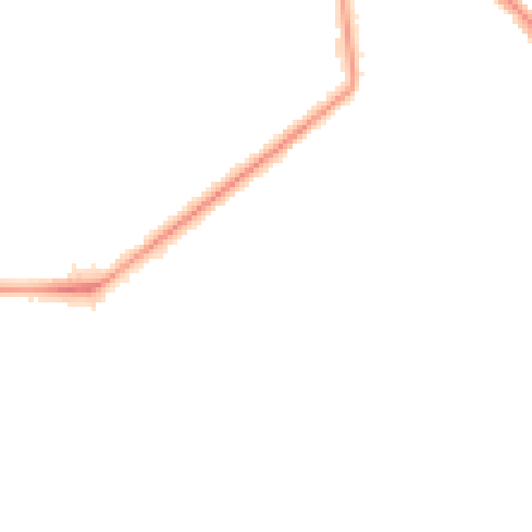 Night-time road noise heatmap for SE9 4PD