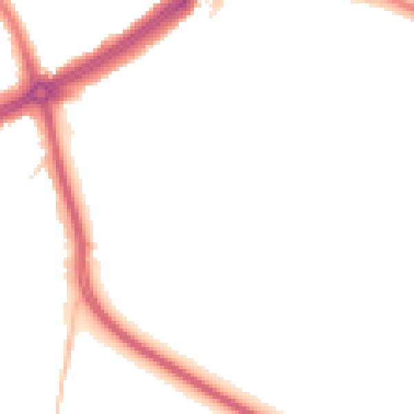 Night-time road noise heatmap for SE9 5HU