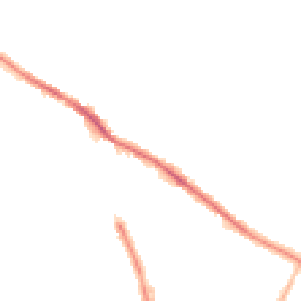 Night-time road noise heatmap for SK2 5AD