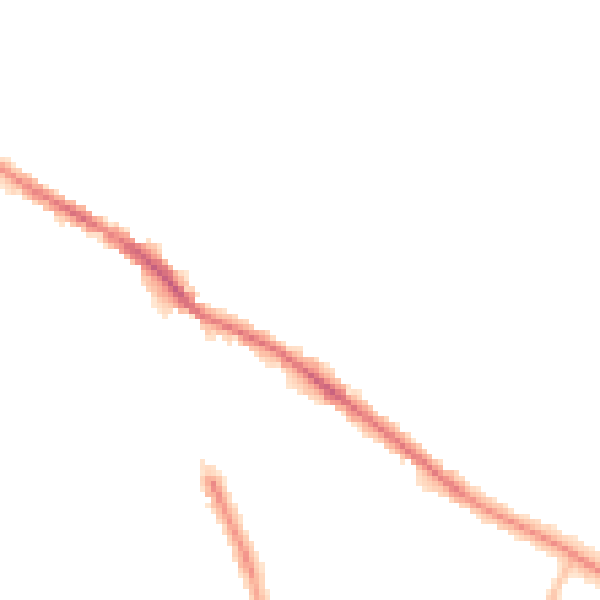 Night-time road noise heatmap for SK2 5AF