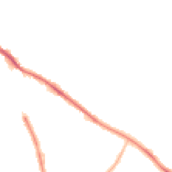 Night-time road noise heatmap for SK2 5AL