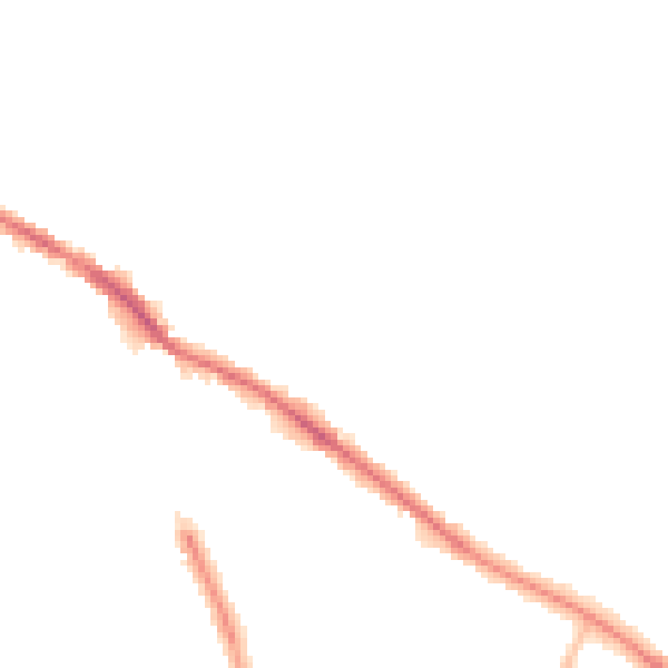 Night-time road noise heatmap for SK2 5AQ