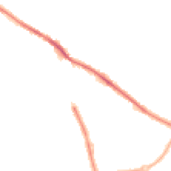 Night-time road noise heatmap for SK2 5BF