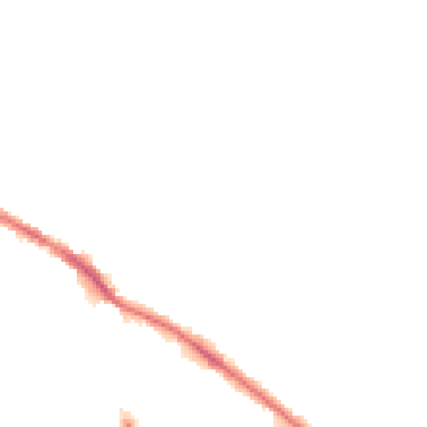 Night-time road noise heatmap for SK2 5BG