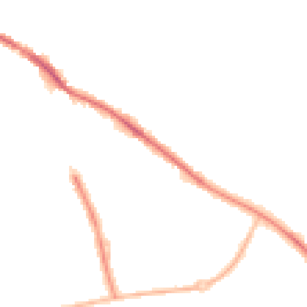 Night-time road noise heatmap for SK2 5BS