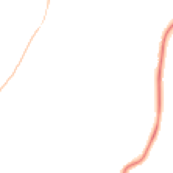 Night-time road noise heatmap for SK2 5BY