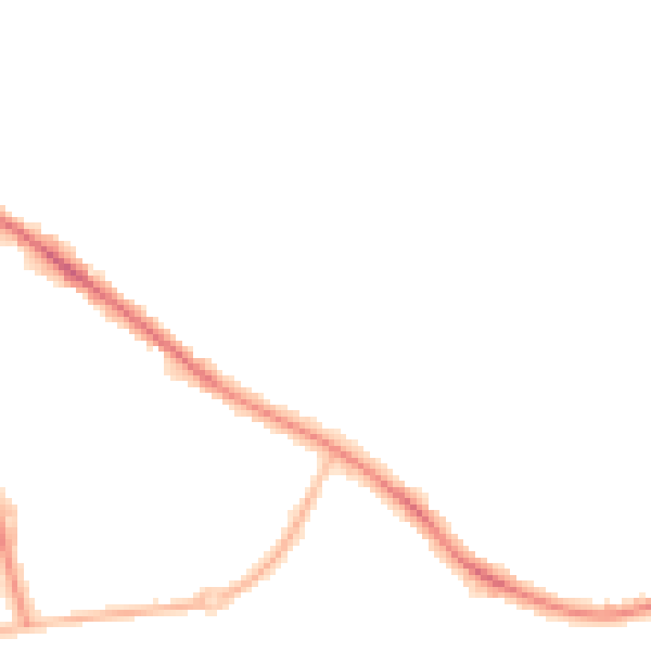 Night-time road noise heatmap for SK2 5DF
