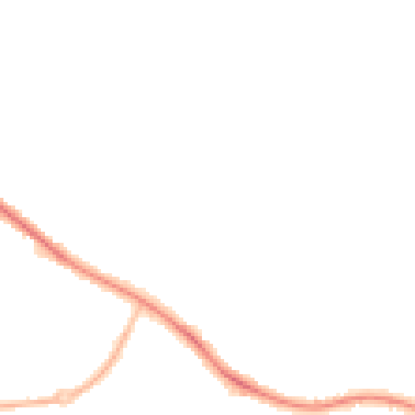 Night-time road noise heatmap for SK2 5DJ