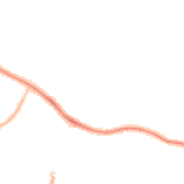Night-time road noise heatmap for SK2 5DL