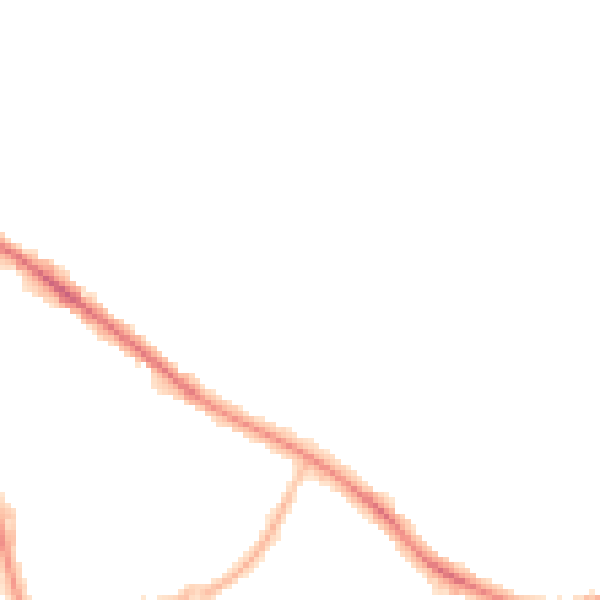 Night-time road noise heatmap for SK2 5DN