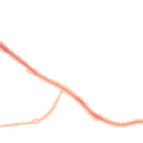 Night-time road noise heatmap for SK2 5DQ
