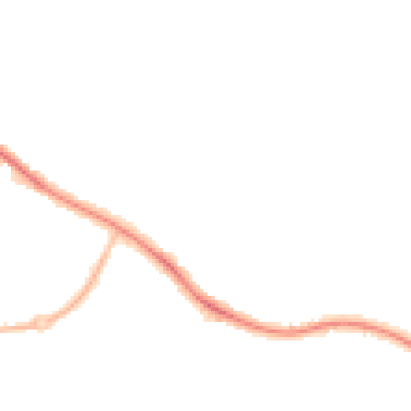 Night-time road noise heatmap for SK2 5DX