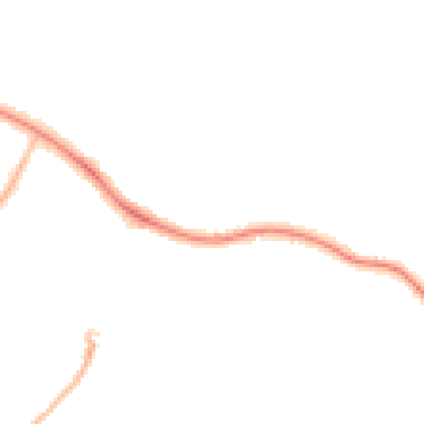 Night-time road noise heatmap for SK2 5ET